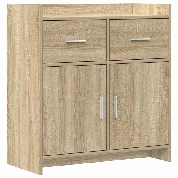 VidaXL Széf Sonoma Tölgy 75 x 36 x 80 cm Szerelt Fa