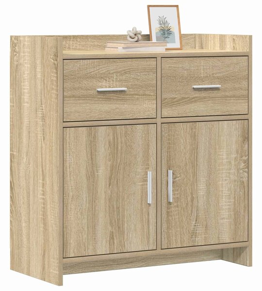 VidaXL Széf Sonoma Tölgy 75 x 36 x 80 cm Szerelt Fa
