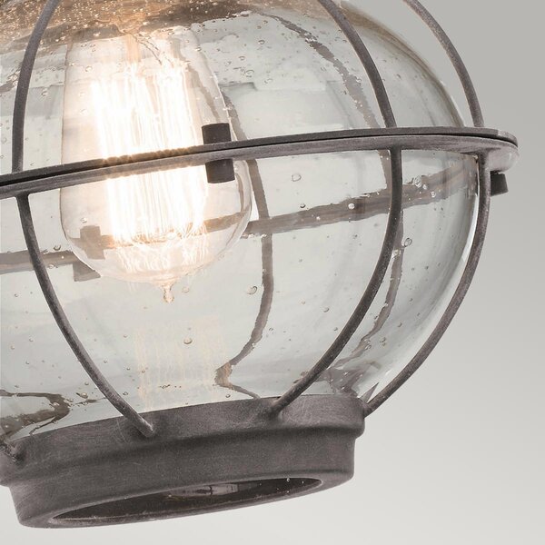 Kichler loft vintage kültéri fali lámpa bridgepoint antik cink elskl-bridgepoint-m IP44