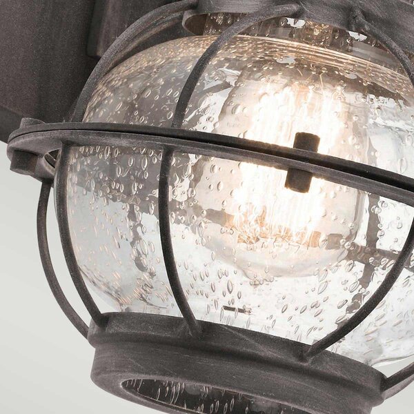 Kichler loft vintage kültéri fali lámpa bridgepoint antik cink elskl-bridgepoint-s IP44