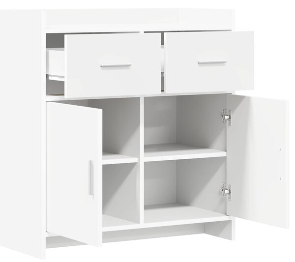 VidaXL Széf Fehér 75 x 36 x 80 cm Szerelt Fa
