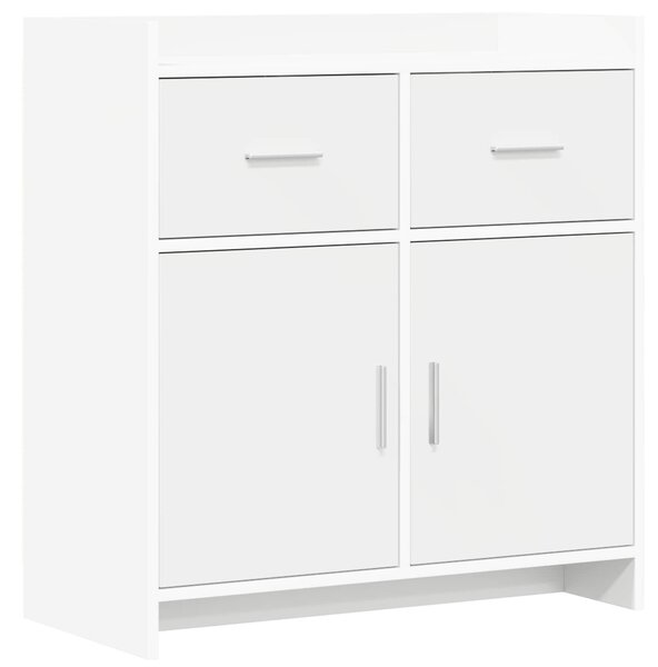 VidaXL Széf Fehér 75 x 36 x 80 cm Szerelt Fa