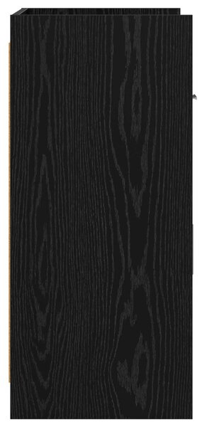VidaXL Széf Fekete Tölgy 75 x 36 x 80 cm Szerelt Fa
