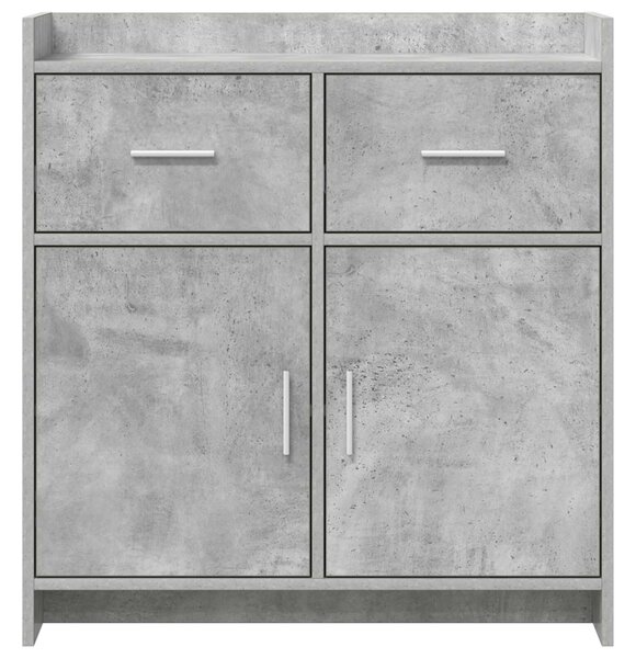 VidaXL Széf Betonszürke 75 x 36 x 80 cm Szerelt Fa