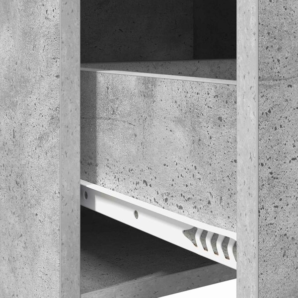 VidaXL Széf Betonszürke 75 x 36 x 80 cm Szerelt Fa