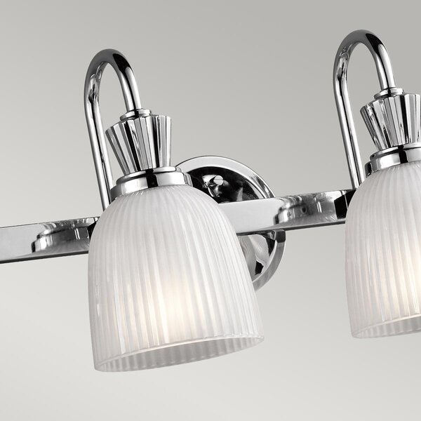 Kichler klasszikus fali lámpa cora króm elskl-cora4-bath IP44