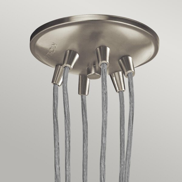 Kichler klasszikus modern vintage függeszték brinley nikkel elskl-brinley6-ni