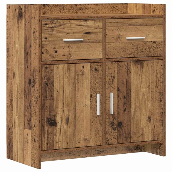 VidaXL Széf Antik Fa 75 x 36 x 80 cm Szerelt Fa