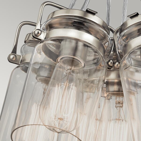 Kichler klasszikus modern vintage függeszték brinley nikkel elskl-brinley6-ni