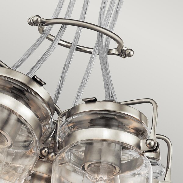 Kichler klasszikus modern vintage függeszték brinley nikkel elskl-brinley6-ni
