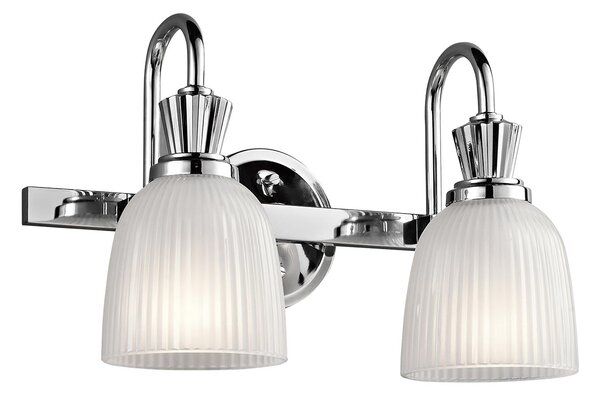 Kichler klasszikus fali lámpa cora króm elskl-cora2-bath IP44