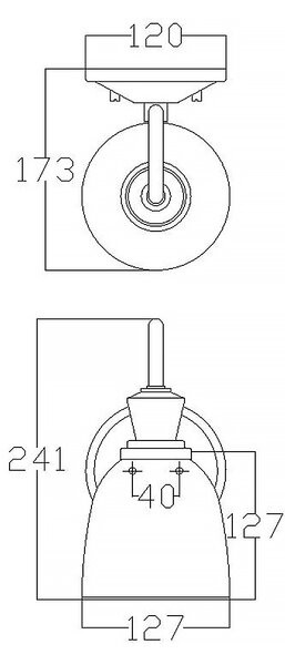 Kichler klasszikus fali lámpa cora króm elskl-cora1-bath IP44