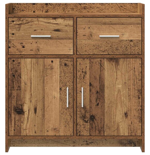 VidaXL Széf Antik Fa 75 x 36 x 80 cm Szerelt Fa