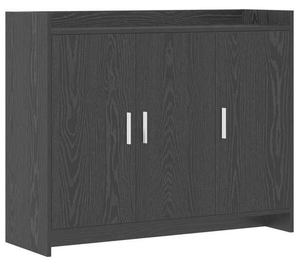 VidaXL Széf Fekete Tölgy 98,5 x 33 x 80 cm Szerelt Fa