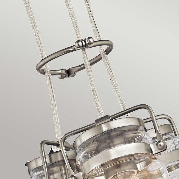 Kichler klasszikus modern vintage függeszték brinley nikkel elskl-brinley3-ni