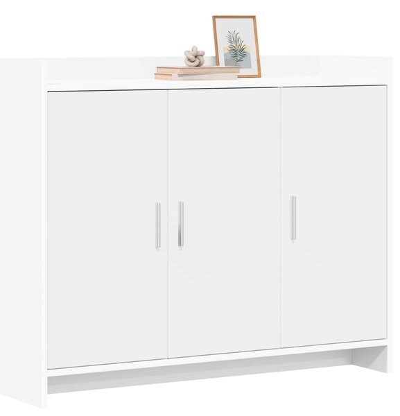 VidaXL Széf Fehér 98,5 x 33 x 80 cm Szerelt Fa