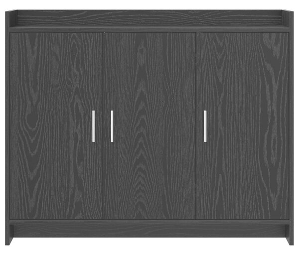 VidaXL Széf Fekete Tölgy 98,5 x 33 x 80 cm Szerelt Fa