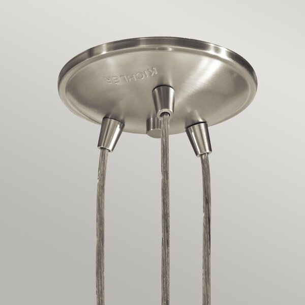 Kichler klasszikus modern vintage függeszték brinley nikkel elskl-brinley3-ni