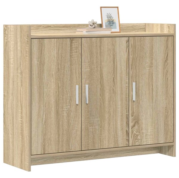VidaXL Széf Sonoma Tölgy 98,5 x 33 x 80 cm Szerelt Fa