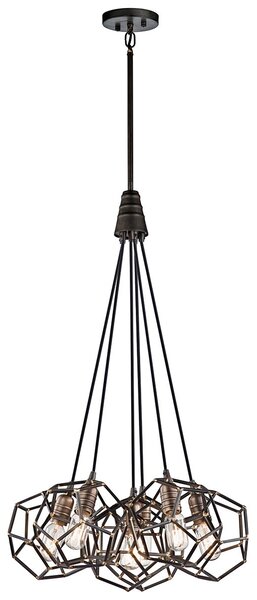 Kichler modern vintage függeszték rocklyn barna elskl-rocklyn6-rs