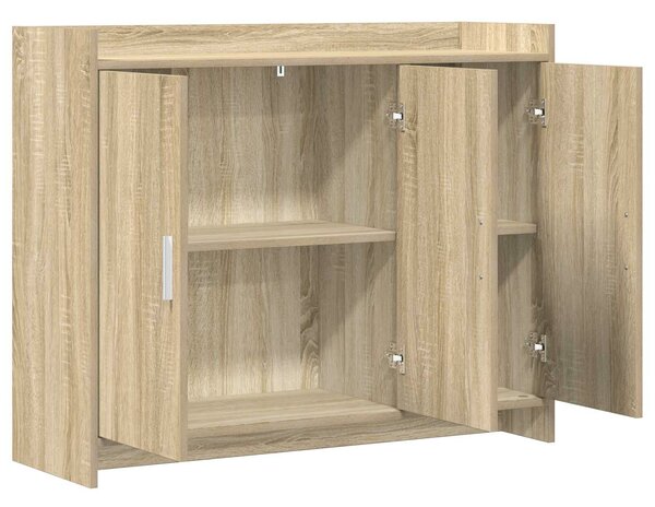 VidaXL Széf Sonoma Tölgy 98,5 x 33 x 80 cm Szerelt Fa