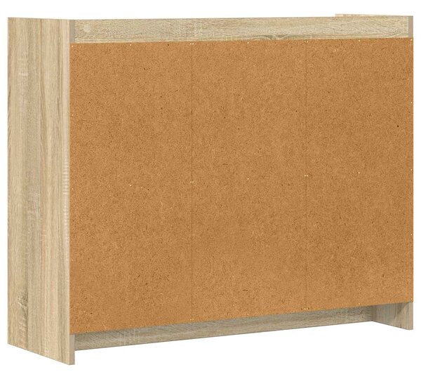 VidaXL Széf Sonoma Tölgy 98,5 x 33 x 80 cm Szerelt Fa
