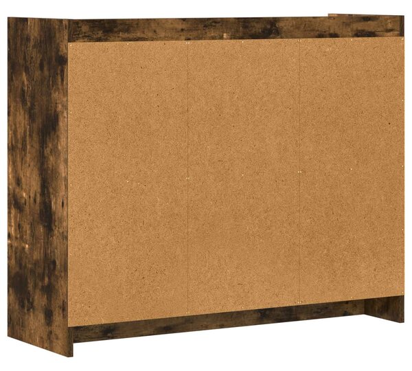 VidaXL Széf Füstös Tölgy 98,5 x 33 x 80 cm Szerelt Fa