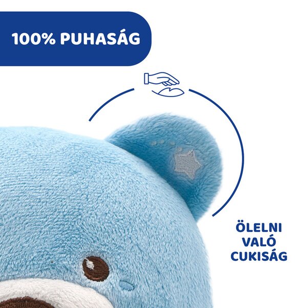 Baby Bear plüss maci projektor vetítő és éjszakai lámpa - Chicco