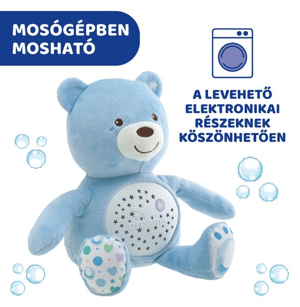 Baby Bear plüss maci projektor vetítő és éjszakai lámpa - Chicco