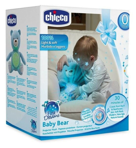 Baby Bear plüss maci projektor vetítő és éjszakai lámpa - Chicco