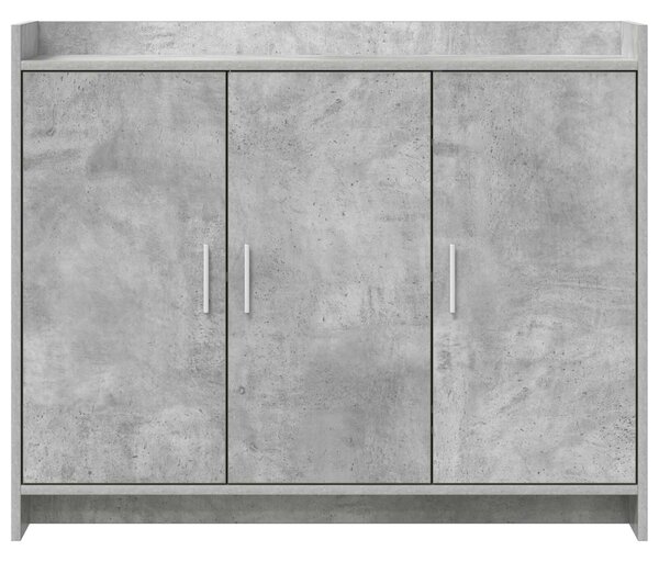VidaXL Széf Betonszürke 98,5 x 33 x 80 cm Szerelt Fa