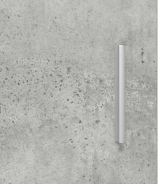 VidaXL Széf Betonszürke 98,5 x 33 x 80 cm Szerelt Fa