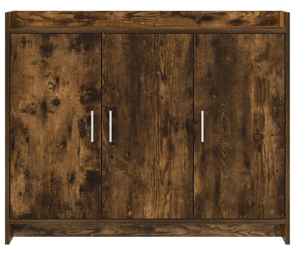 VidaXL Széf Füstös Tölgy 98,5 x 33 x 80 cm Szerelt Fa