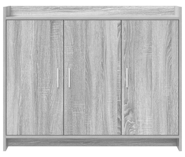 VidaXL Széf Szürke Sonoma 98,5 x 33 x 80 cm Szerelt Fa