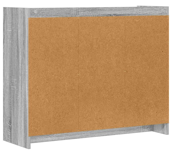VidaXL Széf Szürke Sonoma 98,5 x 33 x 80 cm Szerelt Fa