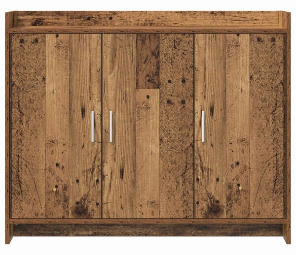 VidaXL Széf Antik Fa 98,5 x 33 x 80 cm Szerelt Fa