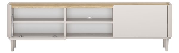 Elivo TV állvány 170 cm fém lábakon - kasmír / olajozott tölgy