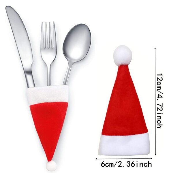 Evőeszköztartó SANTA POCKET piros, 1 db