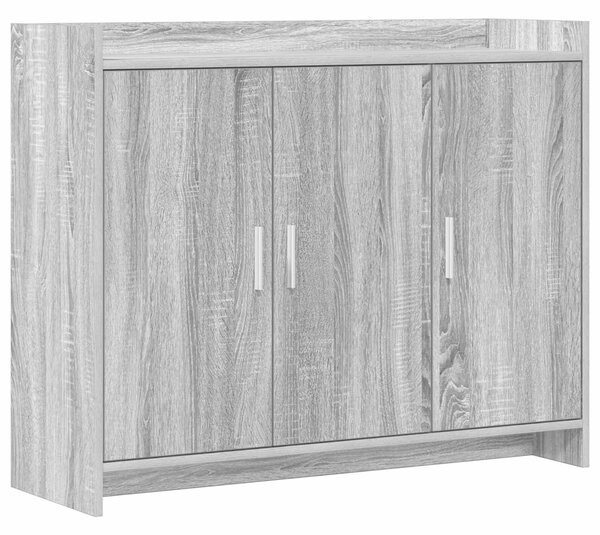 VidaXL Széf Szürke Sonoma 98,5 x 33 x 80 cm Szerelt Fa