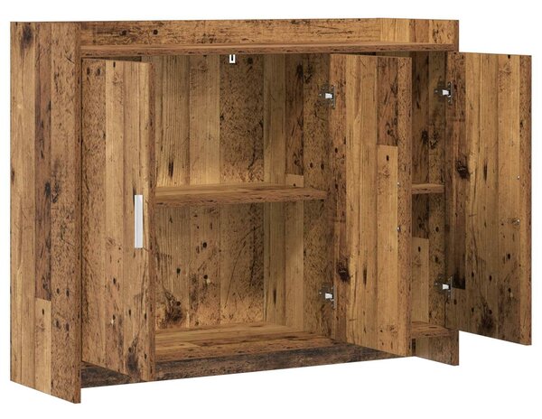 VidaXL Széf Antik Fa 98,5 x 33 x 80 cm Szerelt Fa