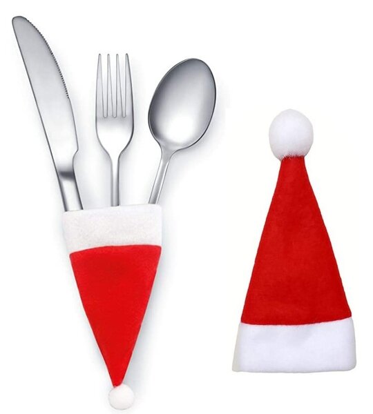 Evőeszköztartó SANTA POCKET piros, 1 db