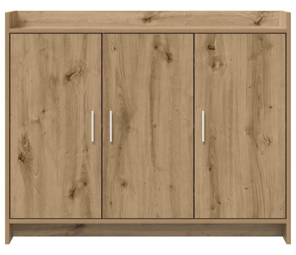 VidaXL Széf Kézműves Tölgy 98,5 x 33 x 80 cm Szerelt Fa