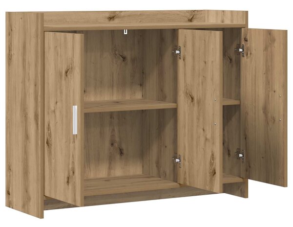 VidaXL Széf Kézműves Tölgy 98,5 x 33 x 80 cm Szerelt Fa