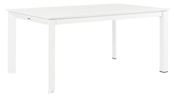 Fehér alumínium összecsukható kerti asztal Bizzotto Konnor 160/240 x 100 cm