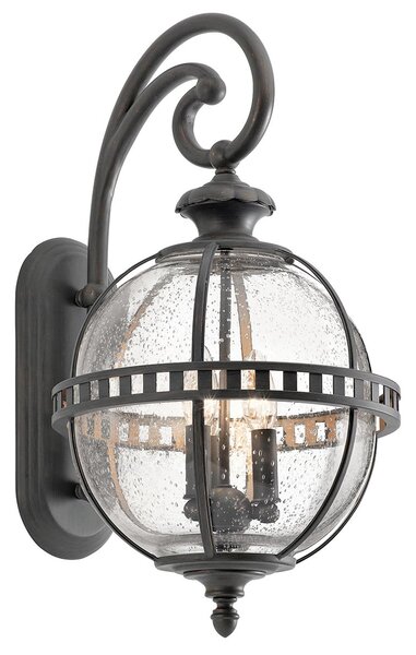 Kichler klasszikus vintage kültéri fali lámpa halleron barna elskl-halleron-2m IP44