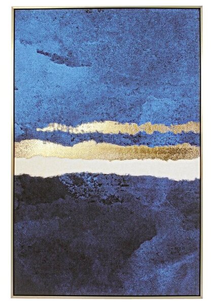 Kék arany festmény Bizzotto Rold II. 122,6 x 82,6 cm