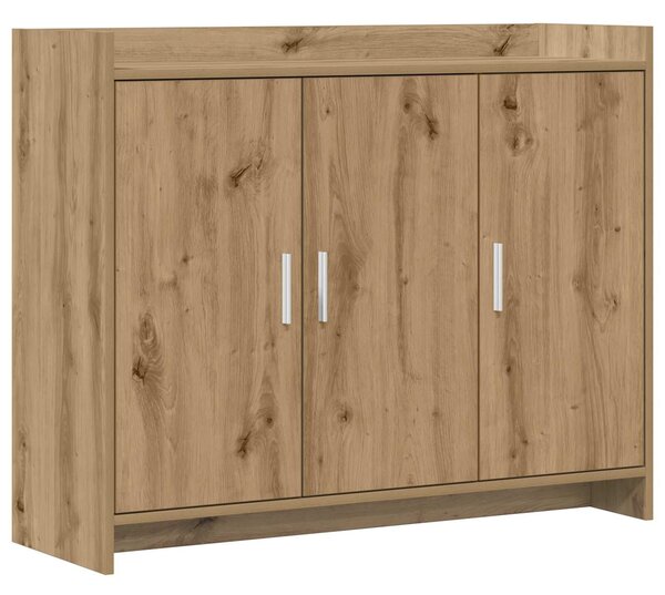 VidaXL Széf Kézműves Tölgy 98,5 x 33 x 80 cm Szerelt Fa
