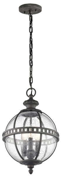 Kichler klasszikus vintage kültéri függeszték halleron szürke elskl-halleron-8m IP44