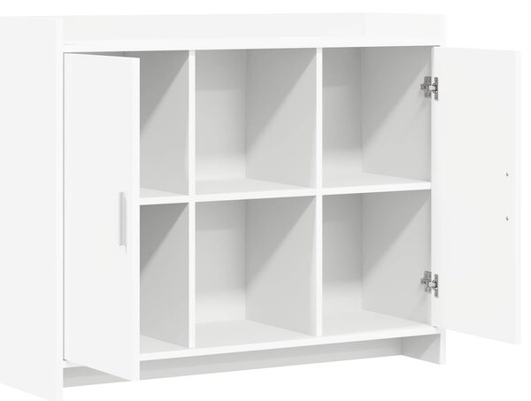 VidaXL Széf Fehér 98,5 x 33 x 80 cm Szerelt Fa