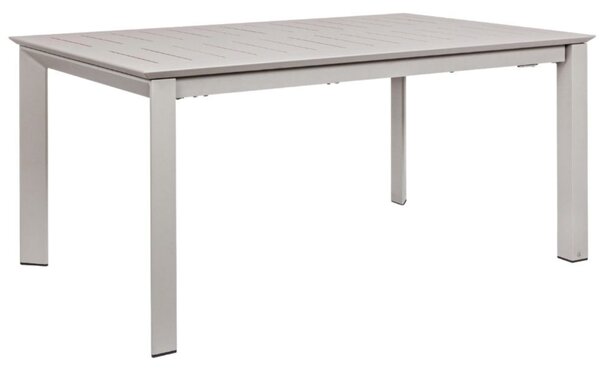 Világosszürke alumínium összecsukható kerti asztal Bizzotto Konnor 160/240 x 100 cm